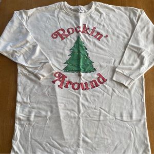 Rockin’ Around the Christmas Tree Extra Long Sweatshirt